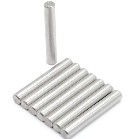 DIY Ready Replacement Dowel Pins for IKEA IVAR Bookcase Shelving System 6x40mm Plated Steel Pegs Pack Of 8 on white background