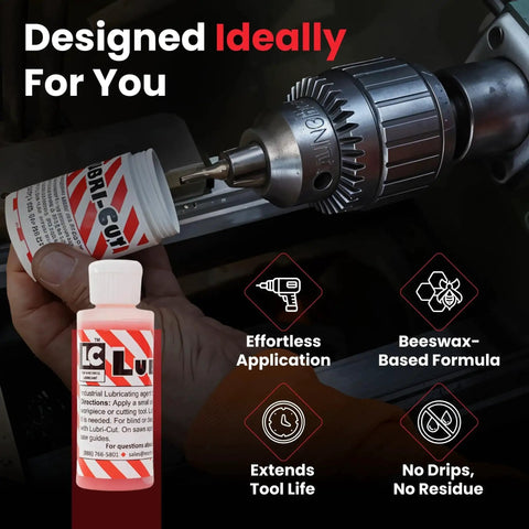 Beefed Up Drilling And Tapping Gel For Metal Cutting Pro Grade Lubricant with tool, reduces wear, extends tool life, single tube