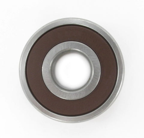 Close-up of Drive End Alternator Bearing For Legacy 1990 To 1994 Models PC 407371 OE Replacement, metallic with brown accents