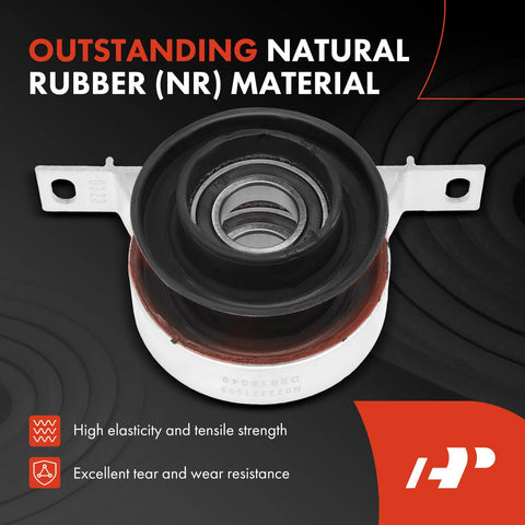 Beef Up Your BMW With a Drive Shaft Center Support Bearing Carrier for 323Ci 323i 325Ci 325i 328i 330Ci 330i Z4 E46 E85 E89 1999-2009 Replacement Part Fits 3 Series and Z4 Models, featuring natural rubber material.