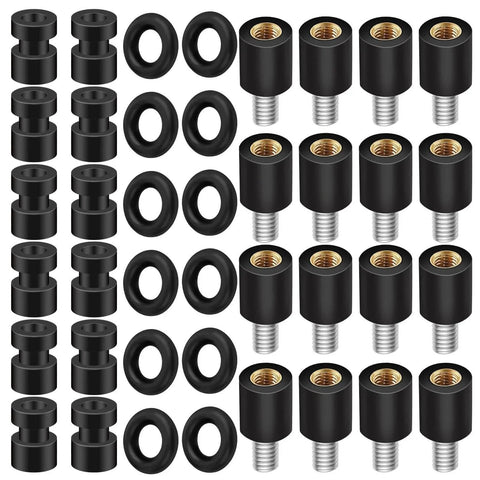 36 Pcs Anti Vibration Standoffs And Rubber Damper Balls Set For Flight Controller Includes 12 Pcs M2 Anti Vibration Screws and Rings
