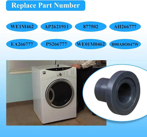 Rear Drum Bearing Sleeve And Retainer O Ring Kit For GE Hotpoint Whirlpool Kenmore Dryers 2 Pack Dryer Repair Kit Replacement Parts WE1M462 WE1M461 AP2621911 877502 AH266777 EA266777 PS266777 B00A8O047W with dryer and part image