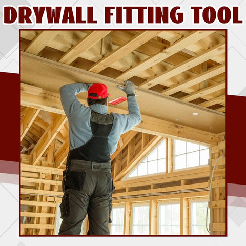 Person using ✝️ 10 Pcs Drywall Fitting Tool Supports the Board in Place While Installing Drywall Holder for Simple Operation Labor Saving
