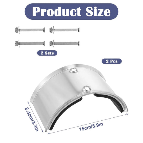 ✝️ 2 PCS Drywall Stilt Replacement Part, Aluminium Alloy Stilt Accessories Curved plate with bolts for fixing legs