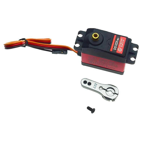 Servo High Torque Metal Gear Standard Digital Servo 25KG/0.13S 6.8V for 1/8 1/10 RC Cars (Control Angle 180) with metal arm