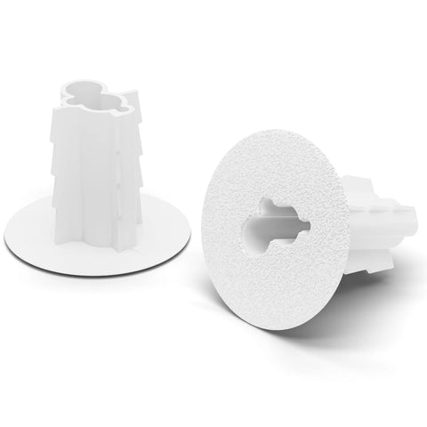 Dual feed-through coax bushing for RG6, white, indoor/outdoor wall passthrough, 10-pack by Amazon