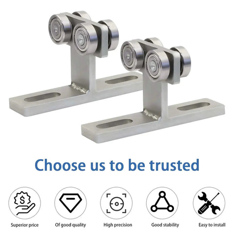 Heavy Duty Electric Hoist Installation Roller Wheel Trolley Compatible With All Strut Channels 1-5/8 Inch, zinc galvanized steel, 2 pack