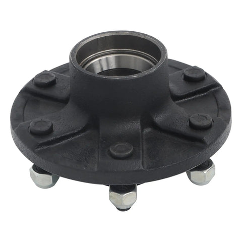 Durable 6-Lug 5.5 Inch Trailer Hub Kit For 3500 Lb Square 84 Spindle With Bearings And Seals RV Camper Trailer Replacement Hub