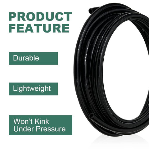 Sineside black PU vacuum tubing coil for turbo wastegate, solenoid, and BOV push-lock kit