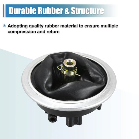 X AUTOHAUX 4WD front differential vacuum actuator, black rubber boot and silver metal collar