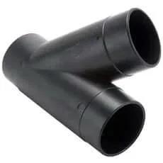 Dust Connection 2-1/2 Inch ABS Y Fitting For Dust Collection System With Hose Connections For Shop Vacuums Rugged ABS Plastic Fits Common Hoses