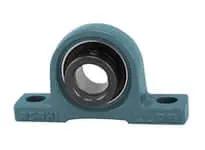 35mm Narrow Pillow Block Bearing with Eccentric Collar, Cast Iron Housing, Ball Insert, Contact Seal, Relubricatable, KHLLP207
