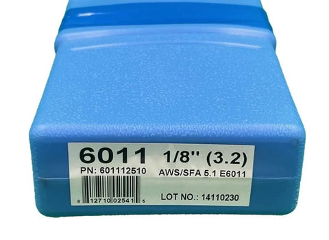 All Position E6011 Welding Rod One Eighth Inch Electrodes Five Pound Box For Deep Penetration On Mild Steel With Arc Stability