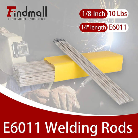 E6011 One Eighth Inch Welding Rods For Carbon Steel Electrode 10 Lbs Smooth Arc Heavy Duty For General Metal Fabrication