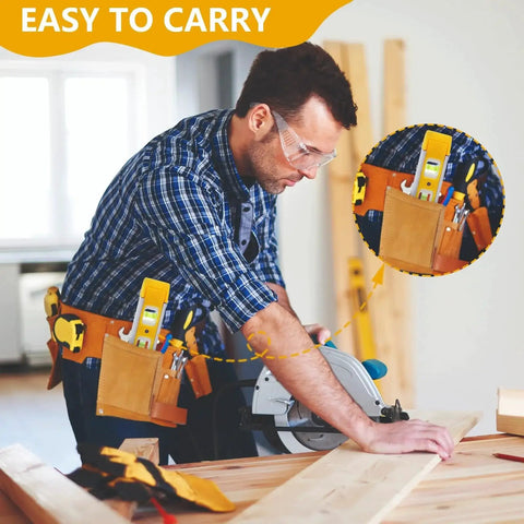 Worker using magnetic 9 inch torpedo level with three vials at 45 90 and 180 degrees for hanging pictures shelving and home renovations