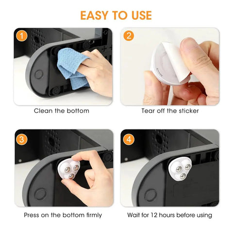 Steps to install Self Adhesive Caster Wheels 8 Pack Small Furniture Sliders And Appliance Rollers with Swivel 360 Degrees