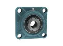 Front view of 1-1/2 in (38.1 mm) Medium-Wide Concentric Adapter UKFX09+HE2309 with Sealed Ball Bearing Insert, 4-Bolt FX09 Cast Iron Flange Housing