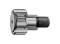 Single eccentric collar cam follower CFE24B M24x1.5, 24 mm stud, shielded caged roller, high carbon steel, side view