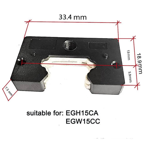 ✝️ Egh15ca linear slider bearing, 2pcs egh15ca square bearing slider block with dimensions for cnc machines