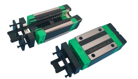 Egh15ca linear slider bearing, 2pcs egh15ca square bearing slider block + 2 sets ev15 self-lubricating dust-proof oil box