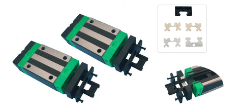 Egh15ca linear slider bearing, 2pcs egh15ca square bearing slider block + 2 sets ev15 self-lubricating dust-proof oil box dustproof accessories
