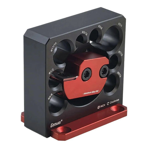 Eight Hole Dowel Maker Jig Kit For Woodworking With Aluminum Alloy Construction Built For Durability, front view