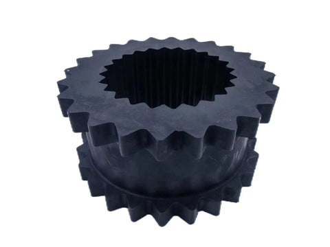 Elastomer 5J Coupling Sleeve 5JE for S Flex; 2.94 inch OD; front view showing gear solid design