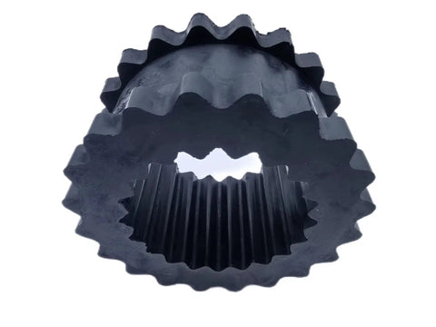 Elastomer 5J Coupling Sleeve 5JE for S Flex Sure Flex Gear, visible from front, 2.94 inch OD, 1.56 inch length, 240 inch lbs torque.