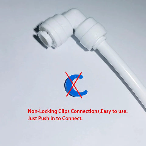 Push To Connect Quick Connector Male Adapter Elbow And Straight Fittings Three Eighths Inch NPT Thread To One Quarter Inch Tube