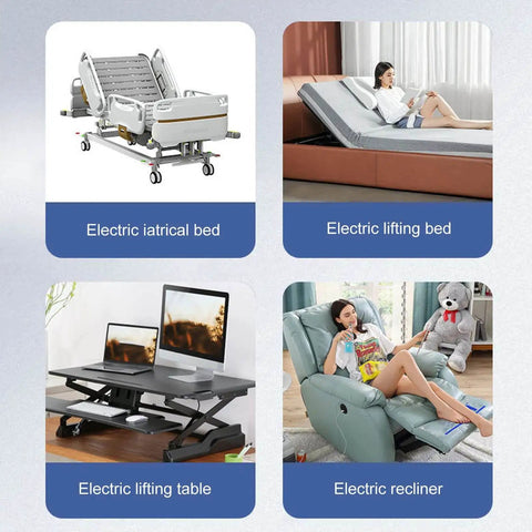 Electric adjustable bed, lifting bed, lifting table, and recliner suitable for use with 24V DC Linear Actuator With 50mm Stroke