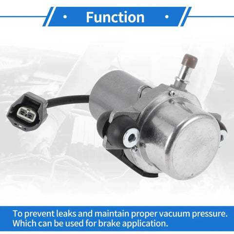 Electric Brake Vacuum Pump For Cadillac CTS 2008 To 2014 And STS 2008 To 2011 Camaro 2010 To 2015 Caprice 2016 To 2017 HHR 2008 To 2010 Volvo C30 C70 S40 V40 V50 Pontiac Solstice Aluminum Alloy Silver Tone 1 Piece Beefed Up Performance By VekAuto