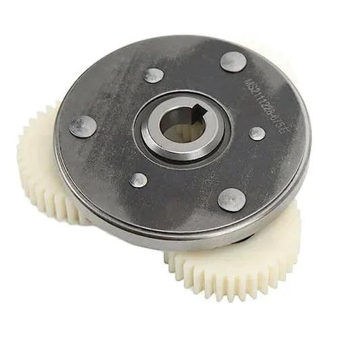 Front view of 36T nylon gear in an Electric Motor Gear Clutch Kit, High-Torque Planetary Gear Replacement with steel components.