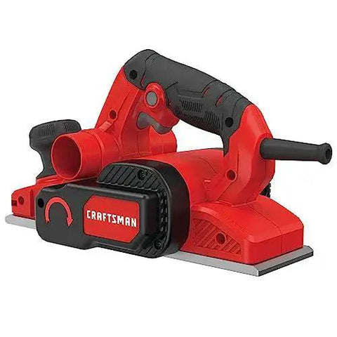 Electric Handheld Planer With 6 Amp Motor for fast smooth planing in wood plastics and composites including cabinets trim and doors