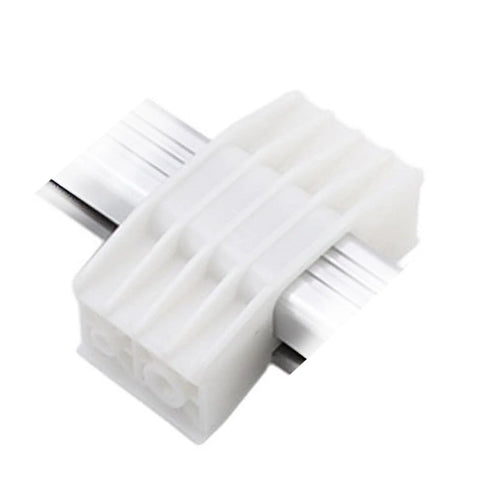 banapoy electric linear actuator slide block in white plastic housing with dual metal rails