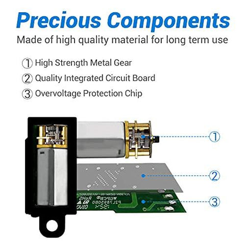 Electric Micro Linear Actuator 12V - 2" Stroke, 64N/14.4lb, Speed 0.6inch/s Mini Waterproof Motion Actuator Small 12 V DC, w/Mounting Brackets, for Sofa Massage Recliner TV Table Cabinet Window Lift - VXB Ball Bearings