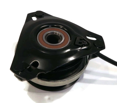 Side view of Electric PTO Clutch for Warner 5210-41, 521041, Luper 3S15004, King Cat 232201 showcasing the black outer housing.