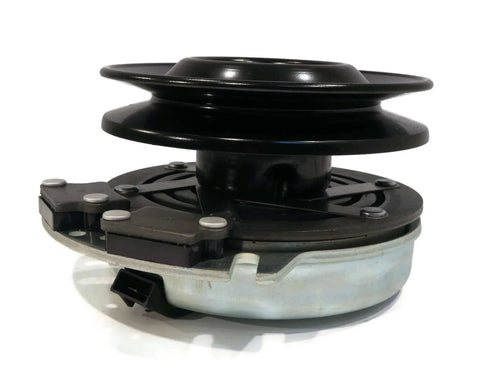 Side view of Electric PTO Clutch & Wire Harness for Cub Cadet RZT-L54KH, RZT-L54KW, RZT-S54 showing pulley and connections.