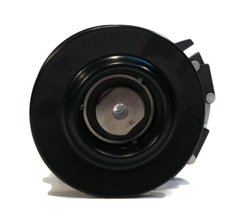 Front view of Electric PTO Clutch for Cub Cadet Series RZT42 B&S Intek, RZT42 Kohler 17AA5B4G showing pulley and keyway.