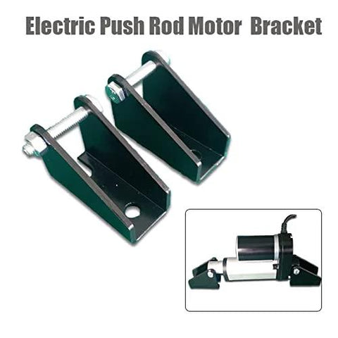 2-piece heavy-duty steel mounting brackets for linear actuator, silver and black, Amazon brand