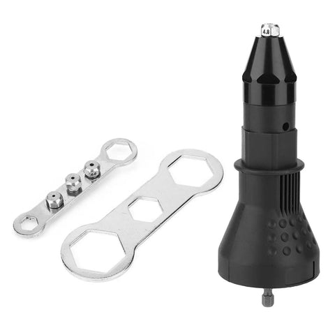 Electric Rivet Nut Adapter For Fast No Fuss Riveting With Your Drill, Durable Metal And Plastic Construction, tools included