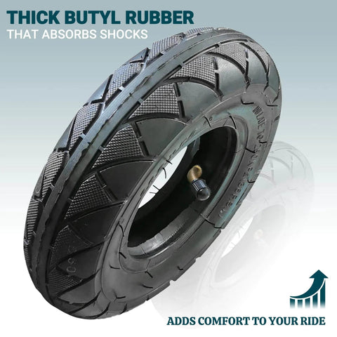 200X50 / 8" X 2" | 2 Tire & 2 Inner Tube Set with butyl rubber for electric scooters, compatible with E100, E150, E200, eSpark models