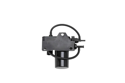 Front view of electric vacuum pump for diesel trucks that need beefed up vacuum for brakes, air conditioning, and 4WD