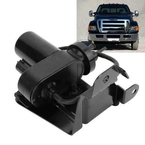 Heavy Duty Electric Vacuum Pump for Ford F Series Trucks Direct Fit OEM 904 214 Replacement shown with truck