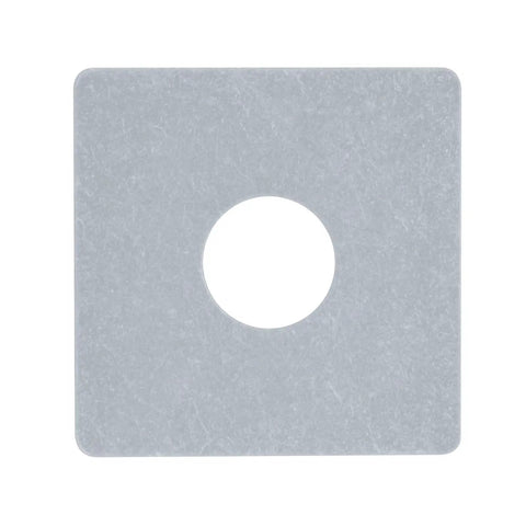 Bulk Fifty Plate Washers For One Half Inch Bolts On One And Five Eighths Inch Strut Channel One Point Zero Inch Thick Electro Galvanized