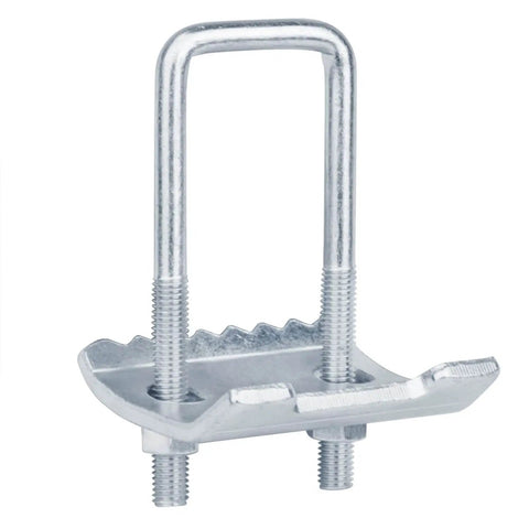 Four Pack U Bolt Beam Clamps securely join back to back strut channels in 1-5/8, 2-7/16, and 3-1/4 inch heights, electro galvanized steel