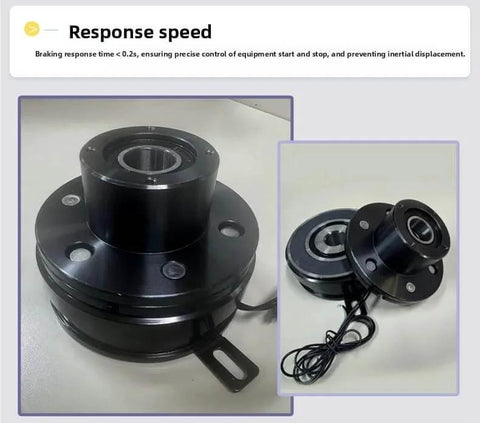 Single Plate Electromagnetic Clutch & Brake - 12V/24V Electric Holding Brake for Industrial Equipment (DJDM06-05B) shown