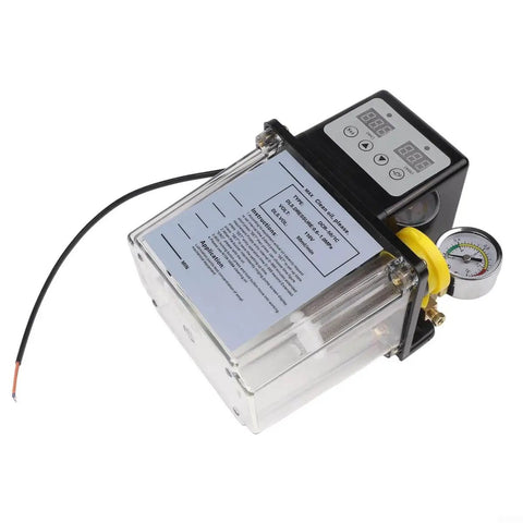 Automatic Electromagnetic Lubrication Pump 110 Volt Self Lubricating System with Encrypted Oil Cap and Gauge