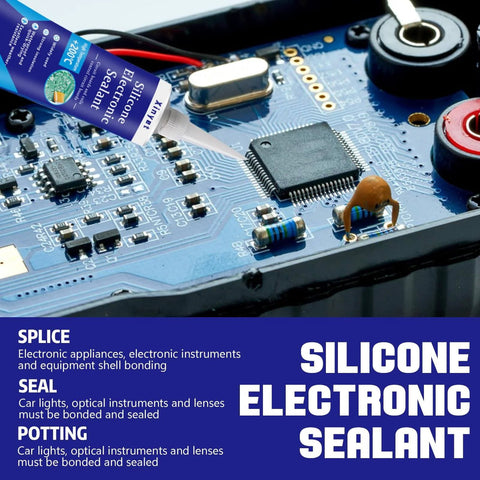100ml Go To Electronic Silicone Sealant Adhesive For Electronics Conformal Coating And Waterproof Insulation applied on circuit board