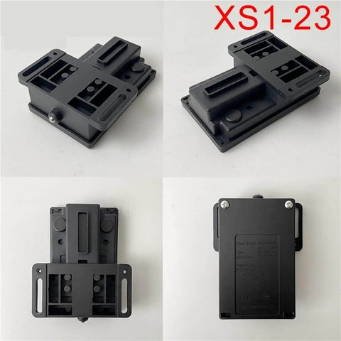 Elevator Travel Switch 220V 24V Black Limit Switch for Lift Setups 1 Piece, shown from front and side views, black finish