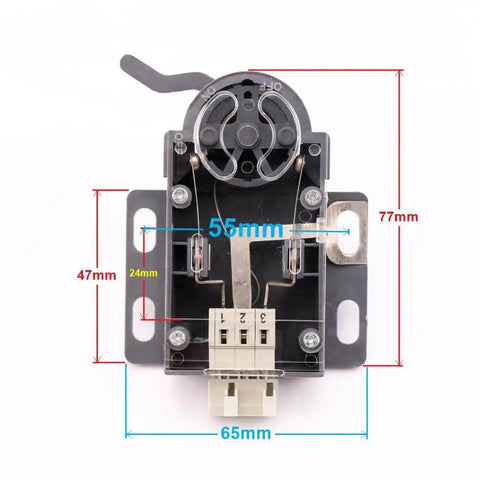 Front view of Elevator Speed Limiter Reset Switch and Safety Travel Switch compatible with TAA177AH1 AH2 DEA4002596A DEA4002596B.